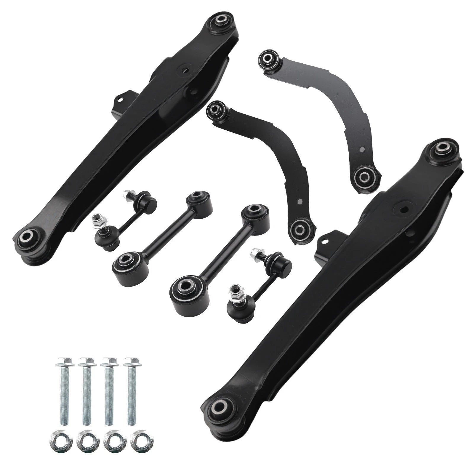 8pc Rear Upper Lower Control Arms Lateral Links for Dodge Caliber (2007–2012)