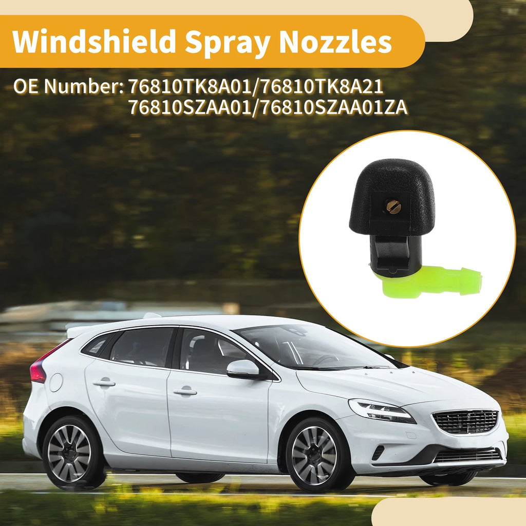 2 Pcs Front Windshield Washer Nozzle for Honda Odyssey (2018–2023) No.76810SZAA01
