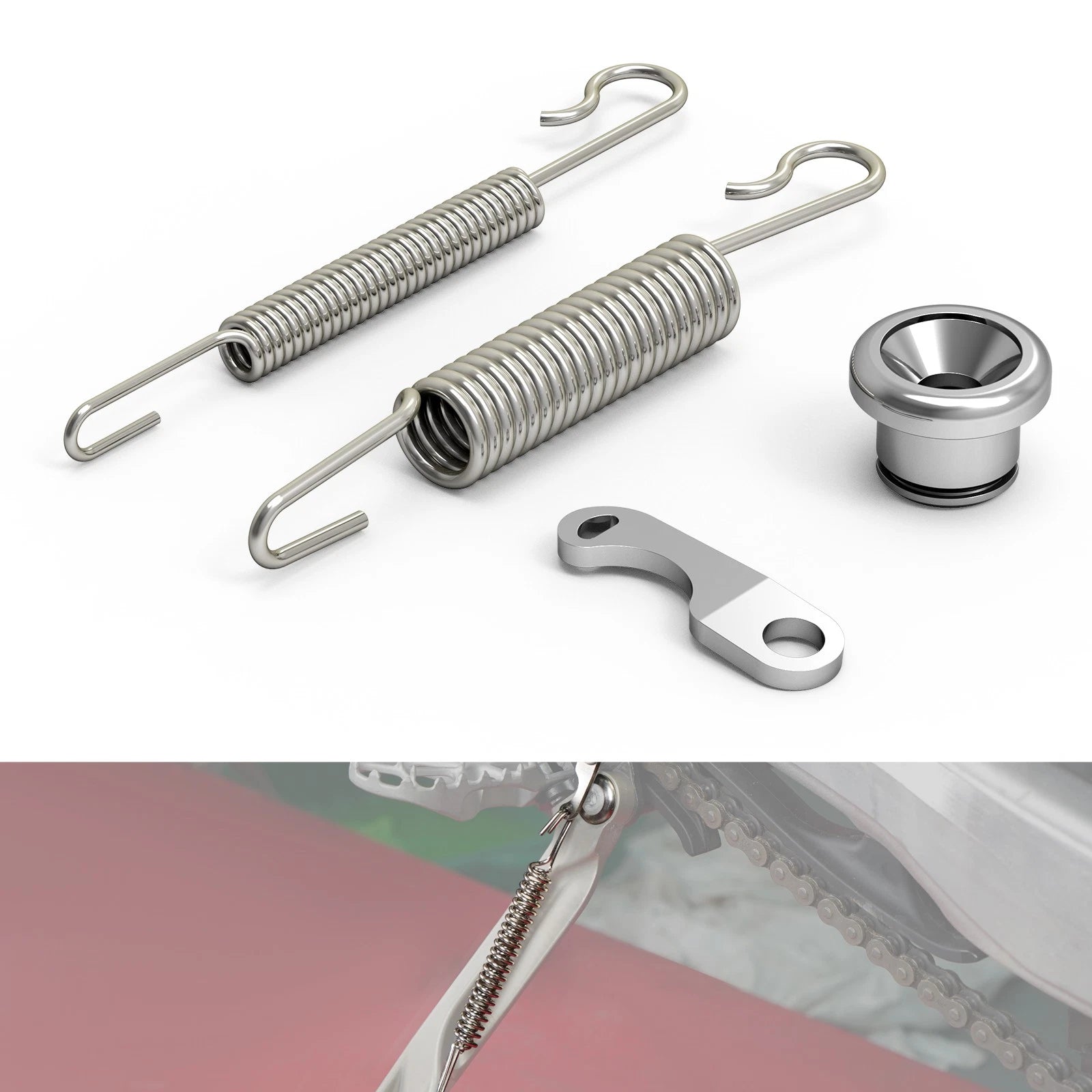 Kickstand Side Stand Springs Kit for KTM 250 300 350 450 XC XCF (2023–2026)