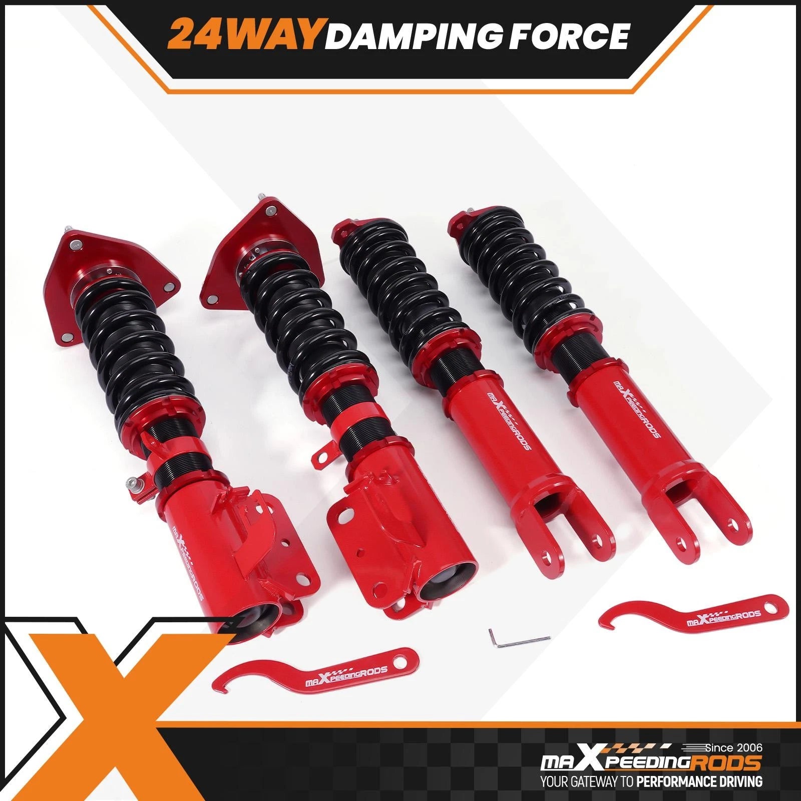Coilover Lowering Kit for Nissan Altima (2013–2018) - 24 Level Damping