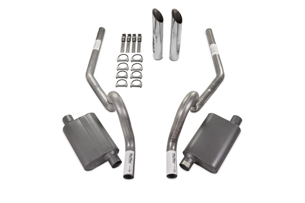 Dual Exhaust Kit for GM A Body (1964–1972) 2.5" Rear Exit SW Tip