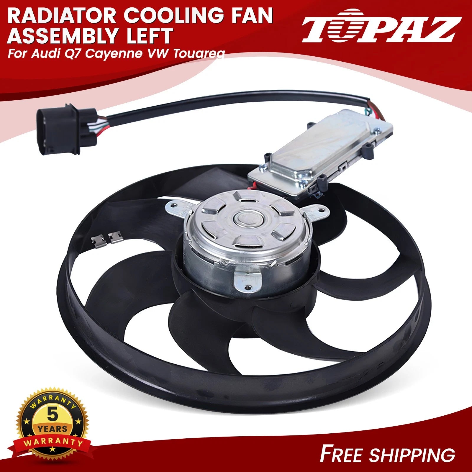 Radiator Cooling Fan Assembly for Audi Q7 Cayenne VW Touareg (2003–2010)