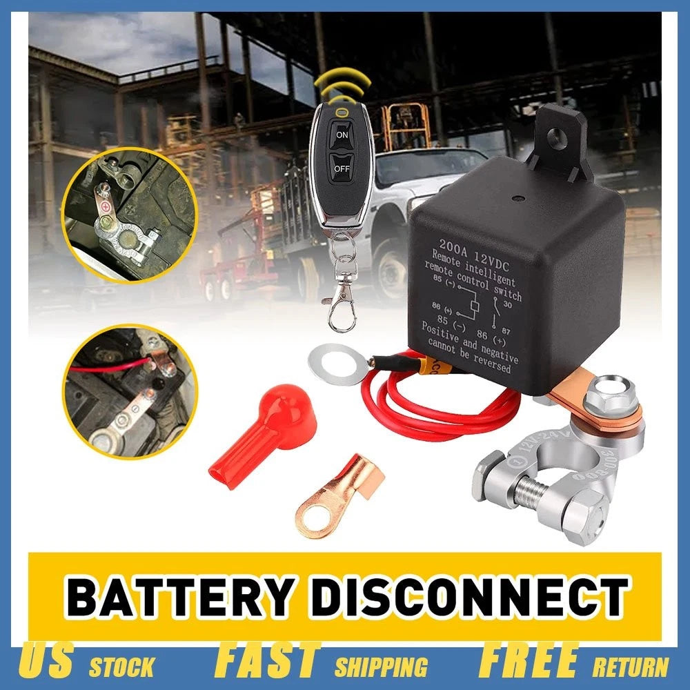 Battery Power Disconnect Switch for Car (Remote Control)