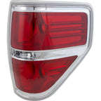 Tail Light Lamp for Ford F-150 (2009–2014) Right Side Chrome Trim