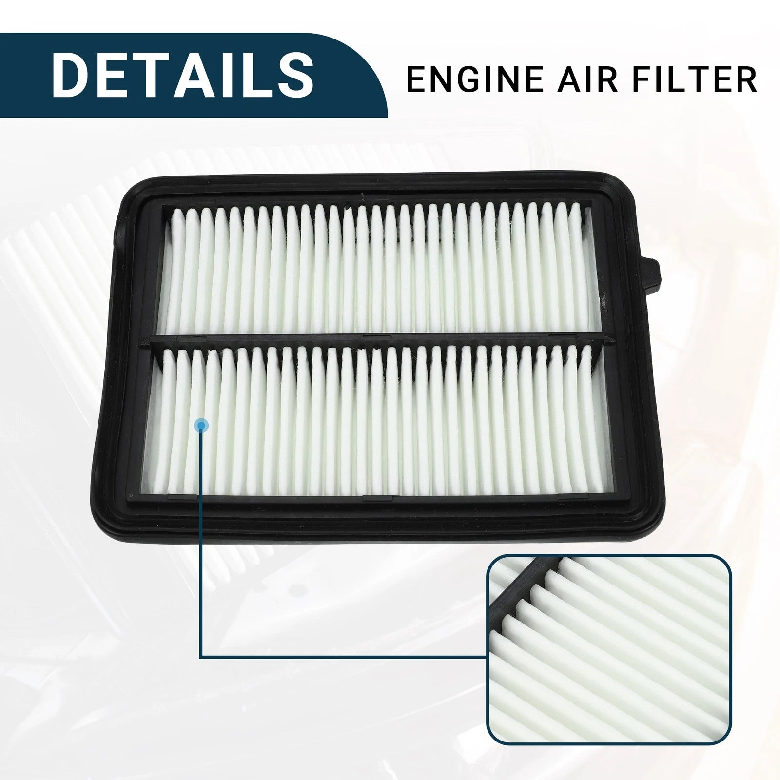 Set of 1 Cabin Air Filter for Nissan Kicks (2018–2023) No. 165465RB1A/272776CA0A