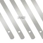 Set of 10 Stainless Steel Self-Locking Zip Ties for Exhaust Wrap