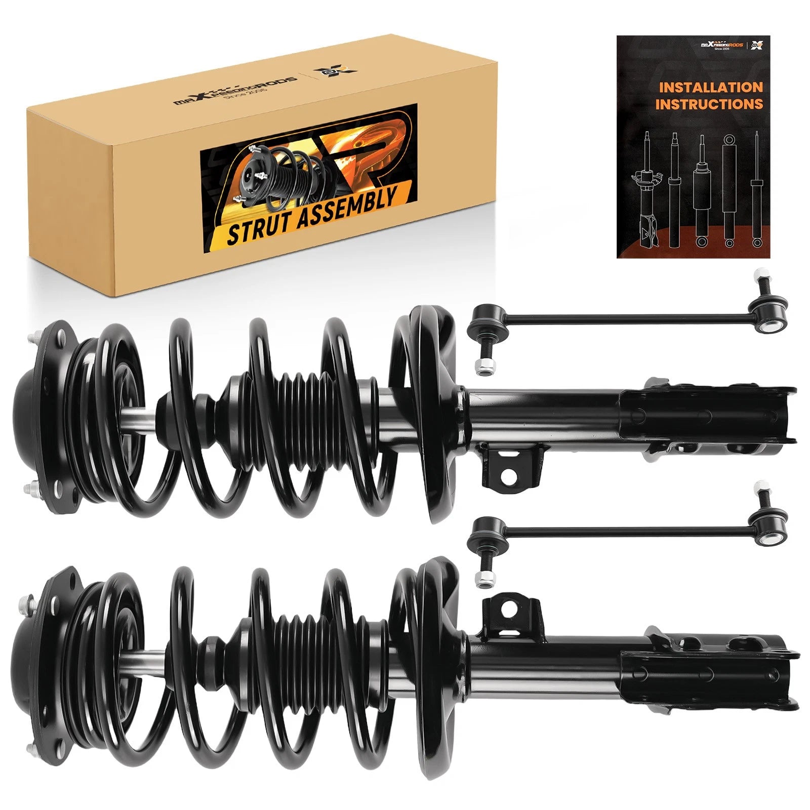 Front Struts Shocks Sway Bars for Chevy Malibu Pontiac G6 Aura (2004–2012)