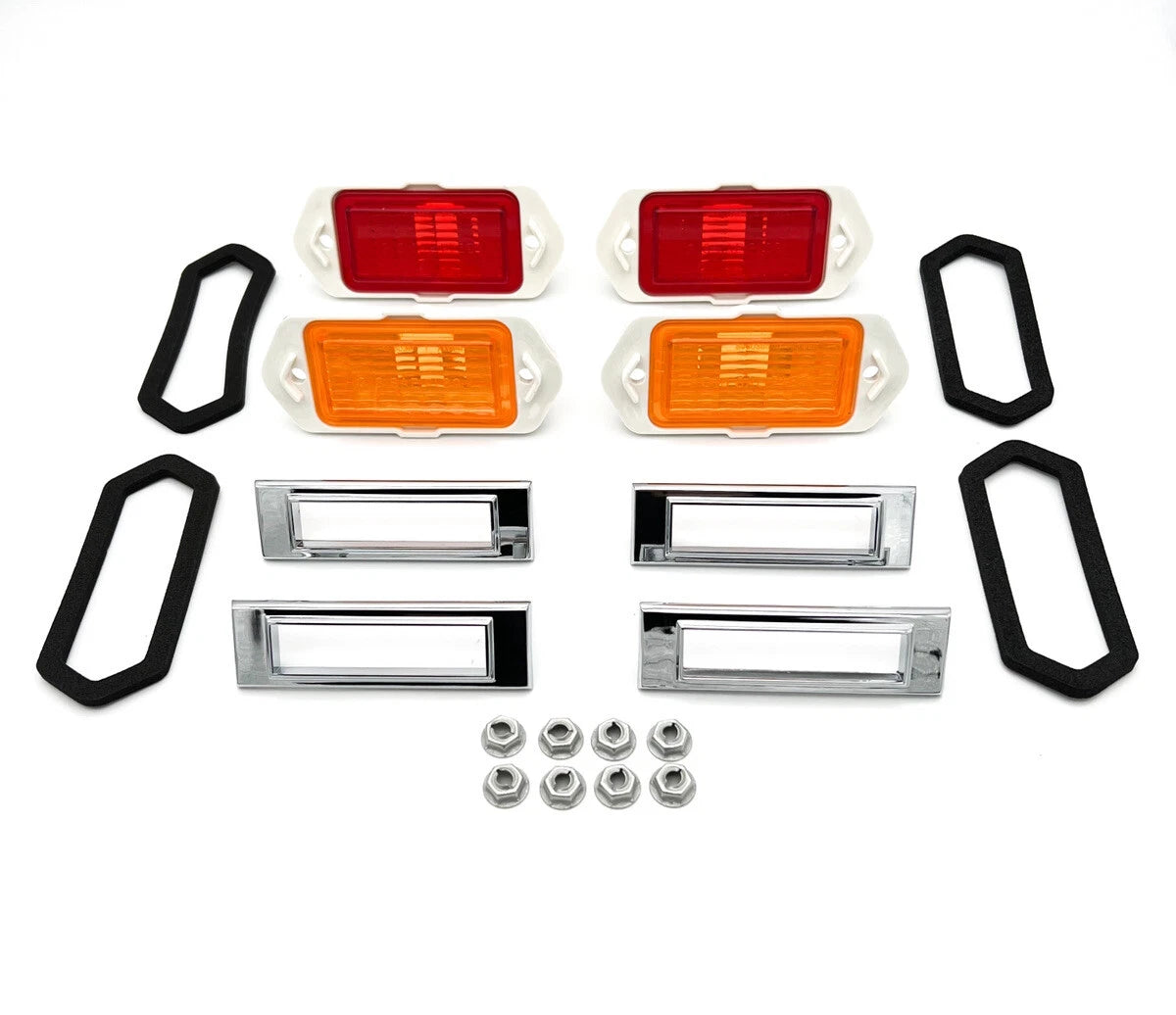 Side Marker Light Lamps Front and Rear Set for 1969 Chevrolet Camaro