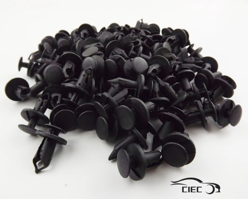 Set of 100 Fender Bumper Grille Push Type Retainer Clips