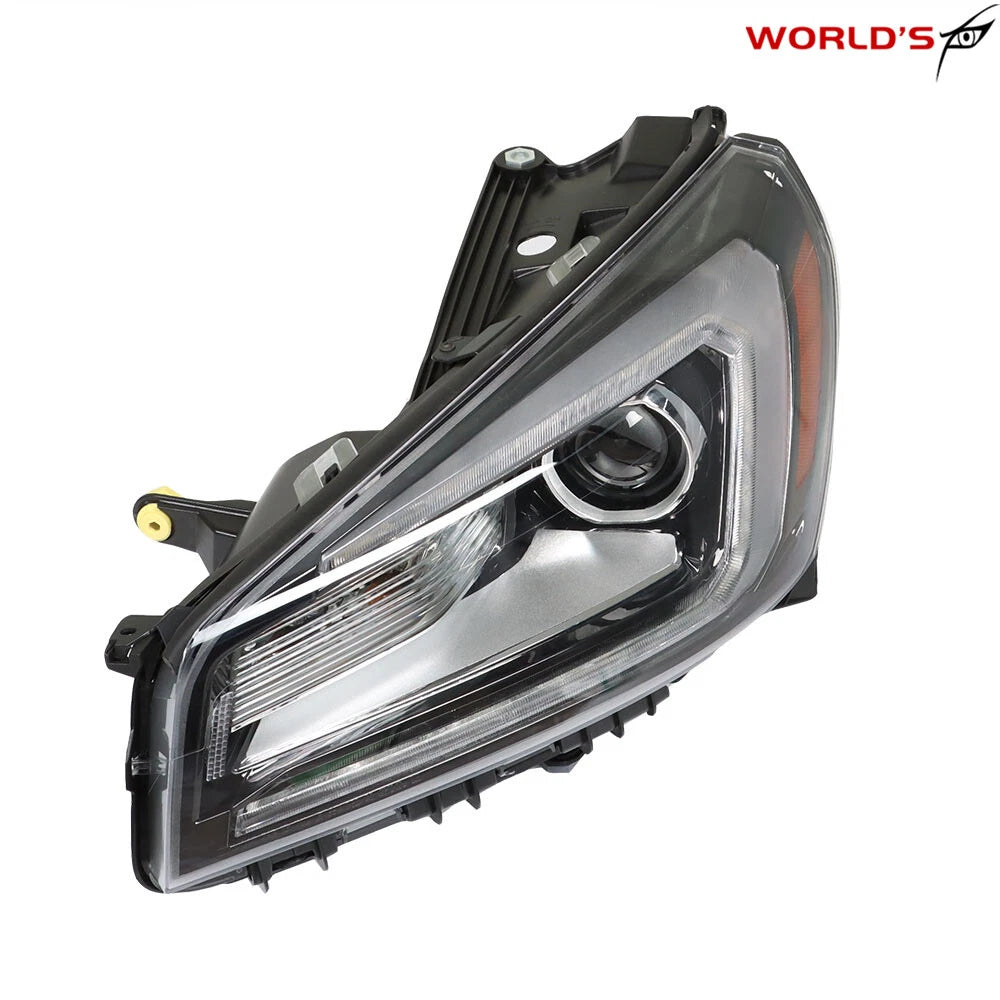 Projector Headlight for GMC Acadia (2013–2016) Halogen with LED Tube Black Left