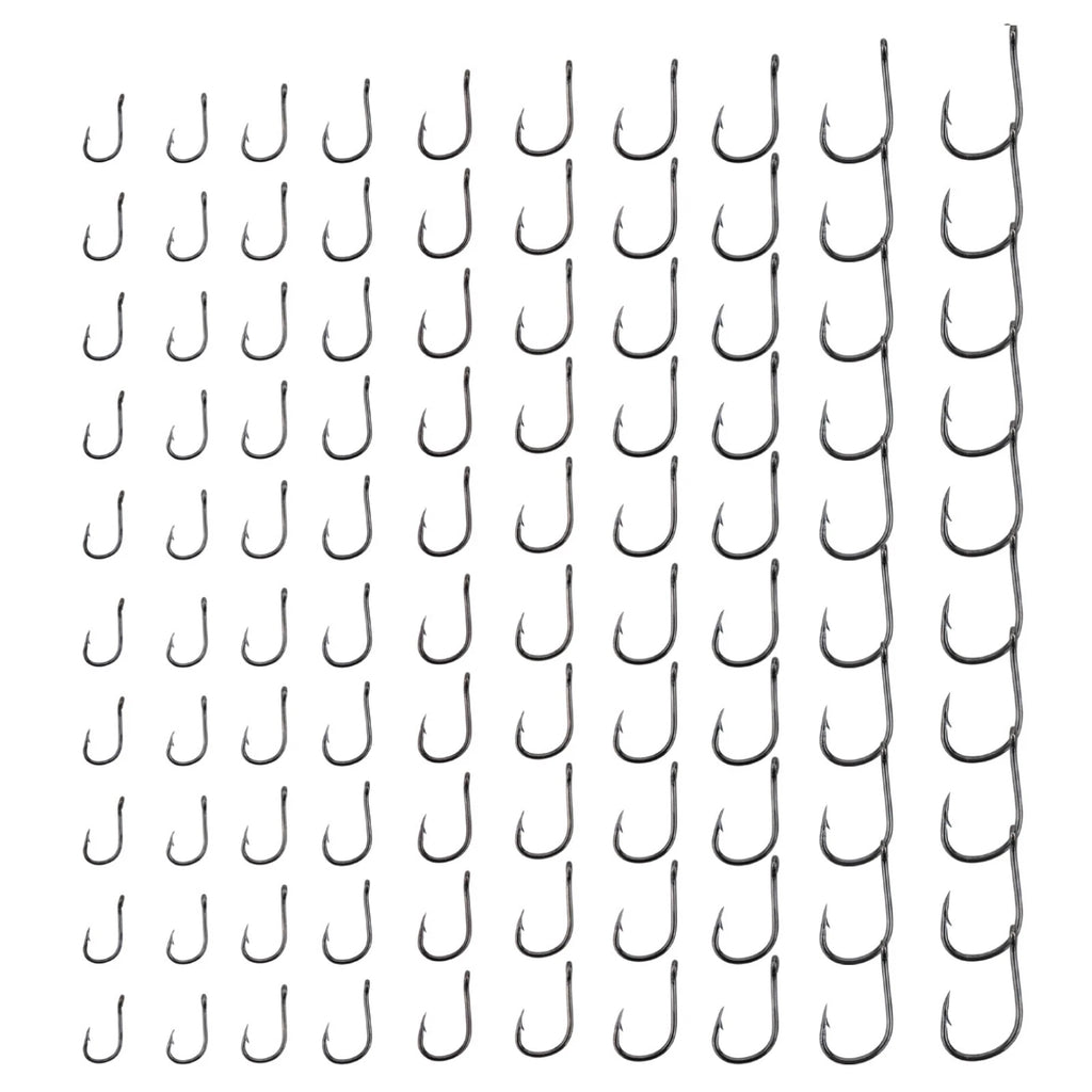 500-Piece Fly Fishing Hook Set - High Carbon Steel