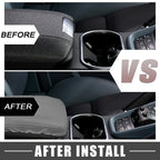 Center Console Armrest Cover Pad for Toyota Highlander (2008–2013) Faux Leather Gray