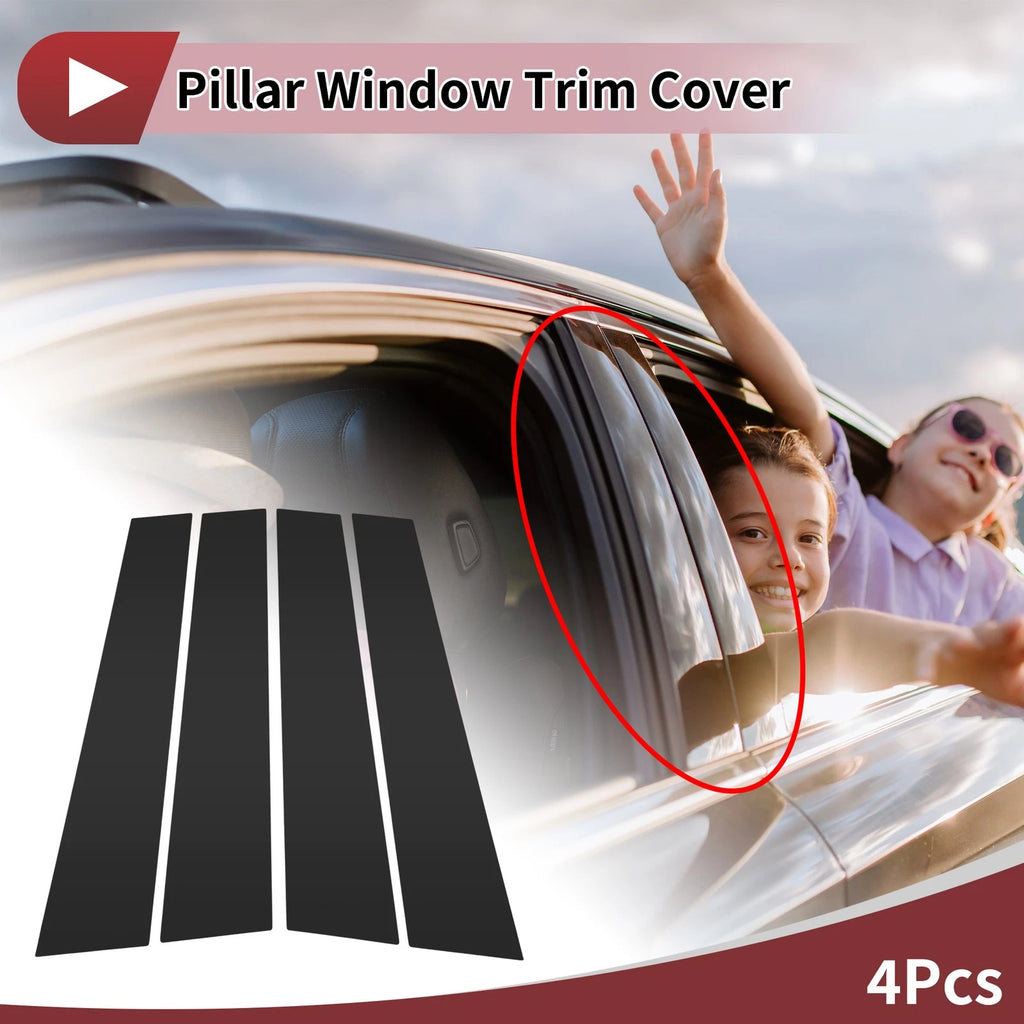 Door Pillar Window Trim for Chevrolet Malibu (2004–2007) Black Left Right
