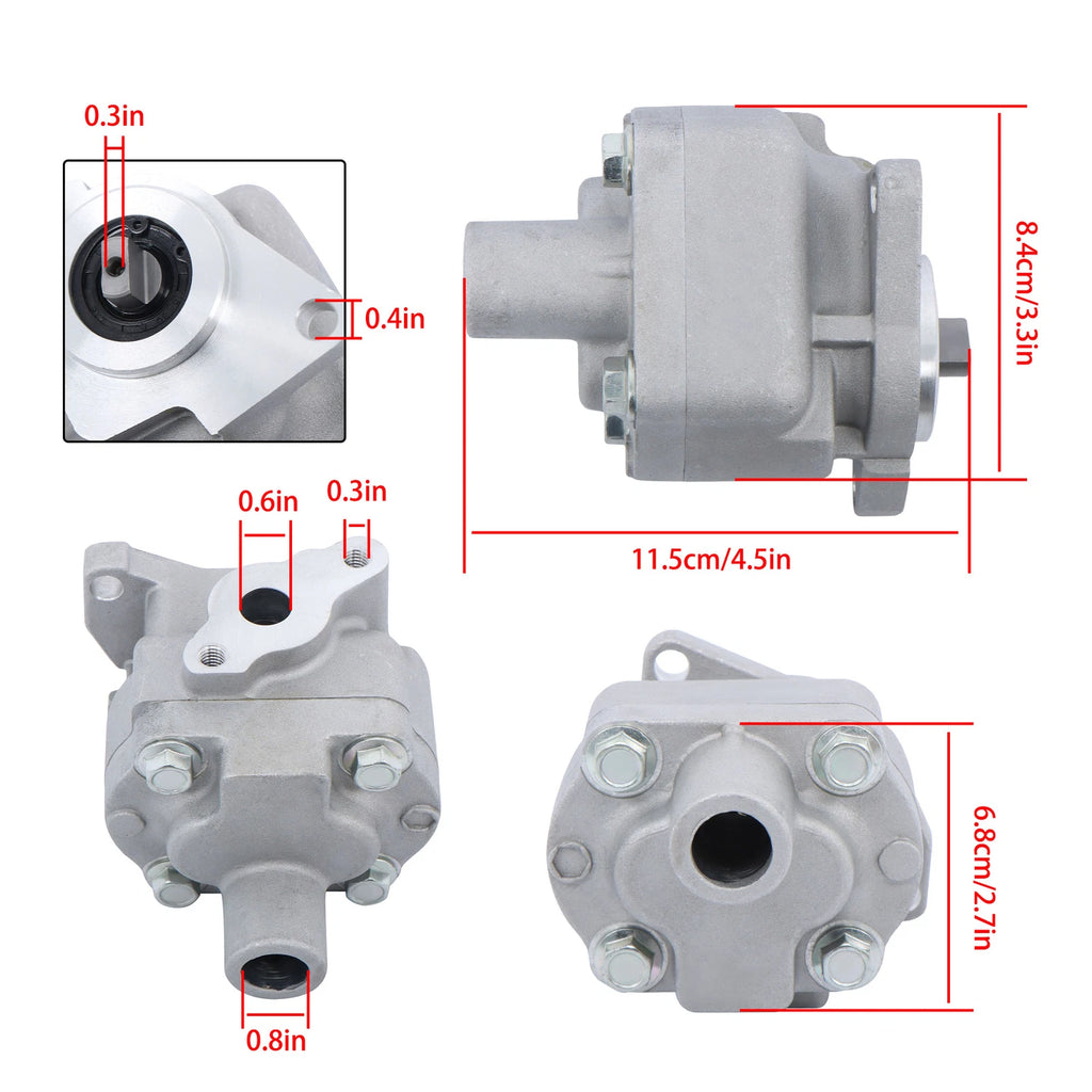 Hydraulic Pump for Kubota BX23D BX22D B1700D BX1800 BX2230 BX2200 (2010–2023)