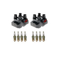 2X Ignition Coil & NGK Iridium Spark Plugs Kit for Mazda B2300 B2500 (1994–2001)