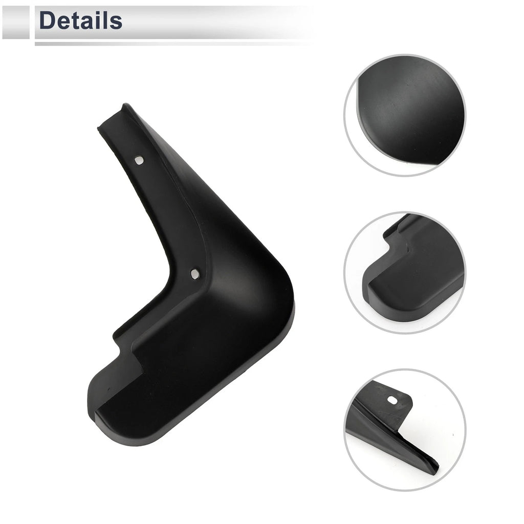 Set of 2 Mud Flaps Splash Guards for Audi A1 (2010–2015)