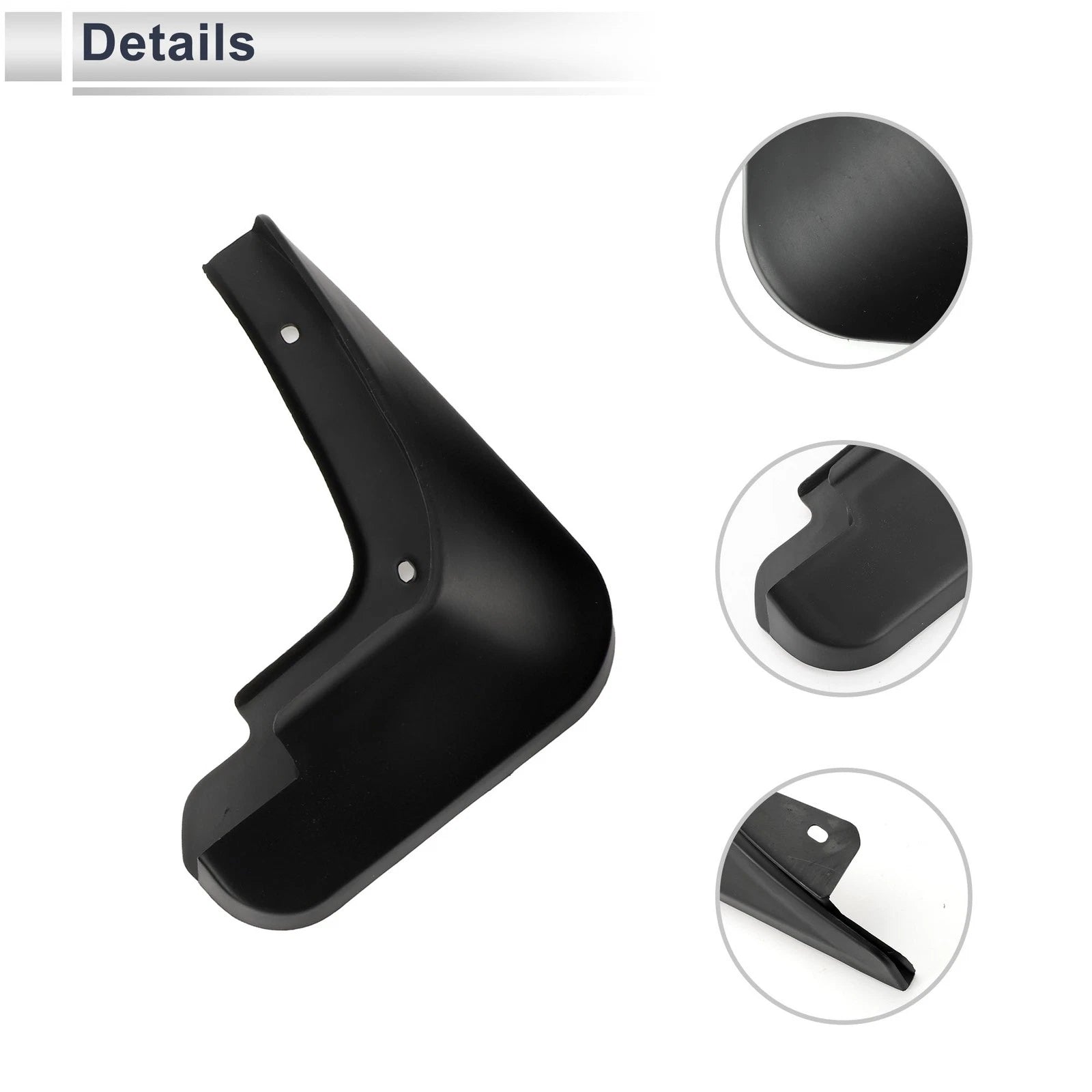 Set of 2 Mud Flaps Splash Guards for Audi A1 (2010–2015)