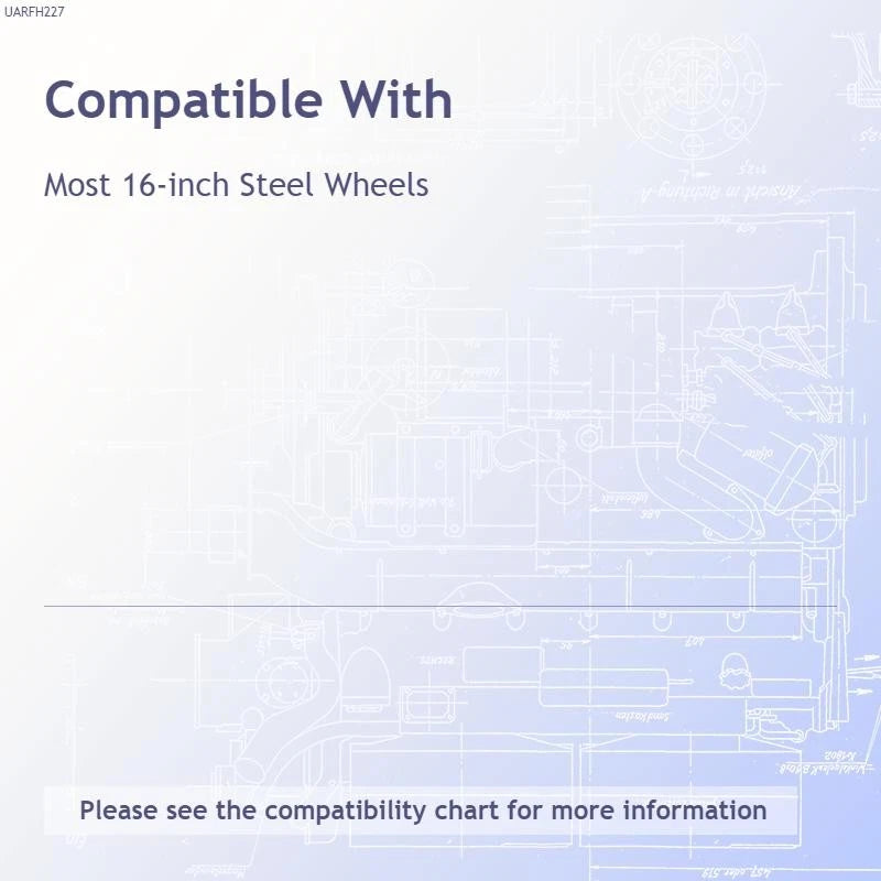 Wheel Cover Hubcaps 15 Spoke Silver 16 Inch Replacement for Auto (—)