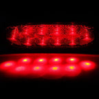 2X 6" 10LED Red Trailer Tail Light + 8X Amber/Red Side Marker Lights