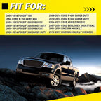 Tailgate Handle for Ford F-150 (2004–2014) Chrome Black Textured