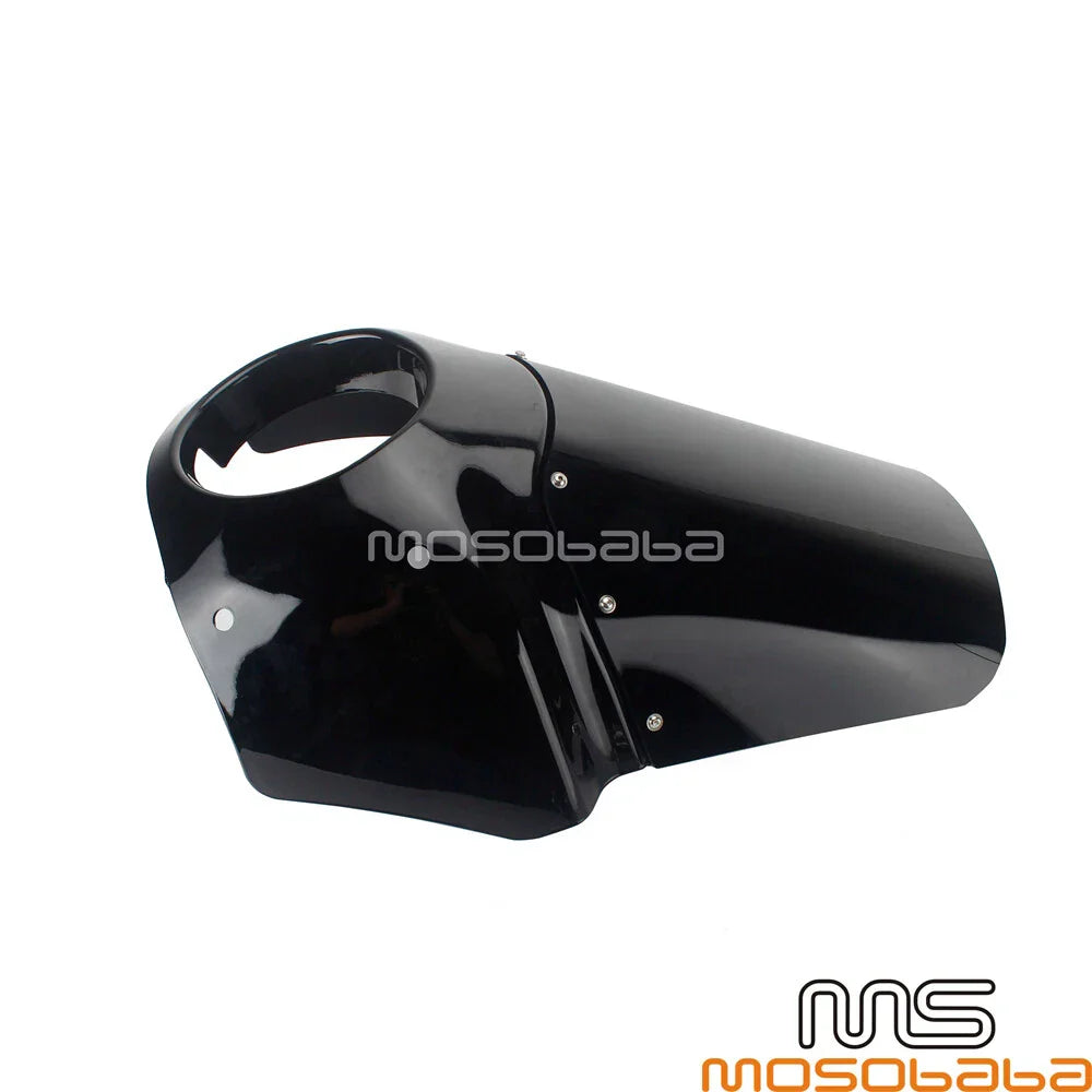 Headlight Fairing Windshield w/ Extension Blocks for Harley Dyna FXDB (2006-2017)
