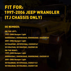 Smoke Side Marker Lights for Jeep Wrangler TJ (1997-2006)
