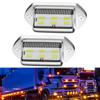 6SMD White LED License Plate Light for All Vehicles (Waterproof)