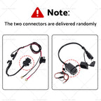 2X SAE to USB Charger Cable Adapter for Motorcycle GPS Phone