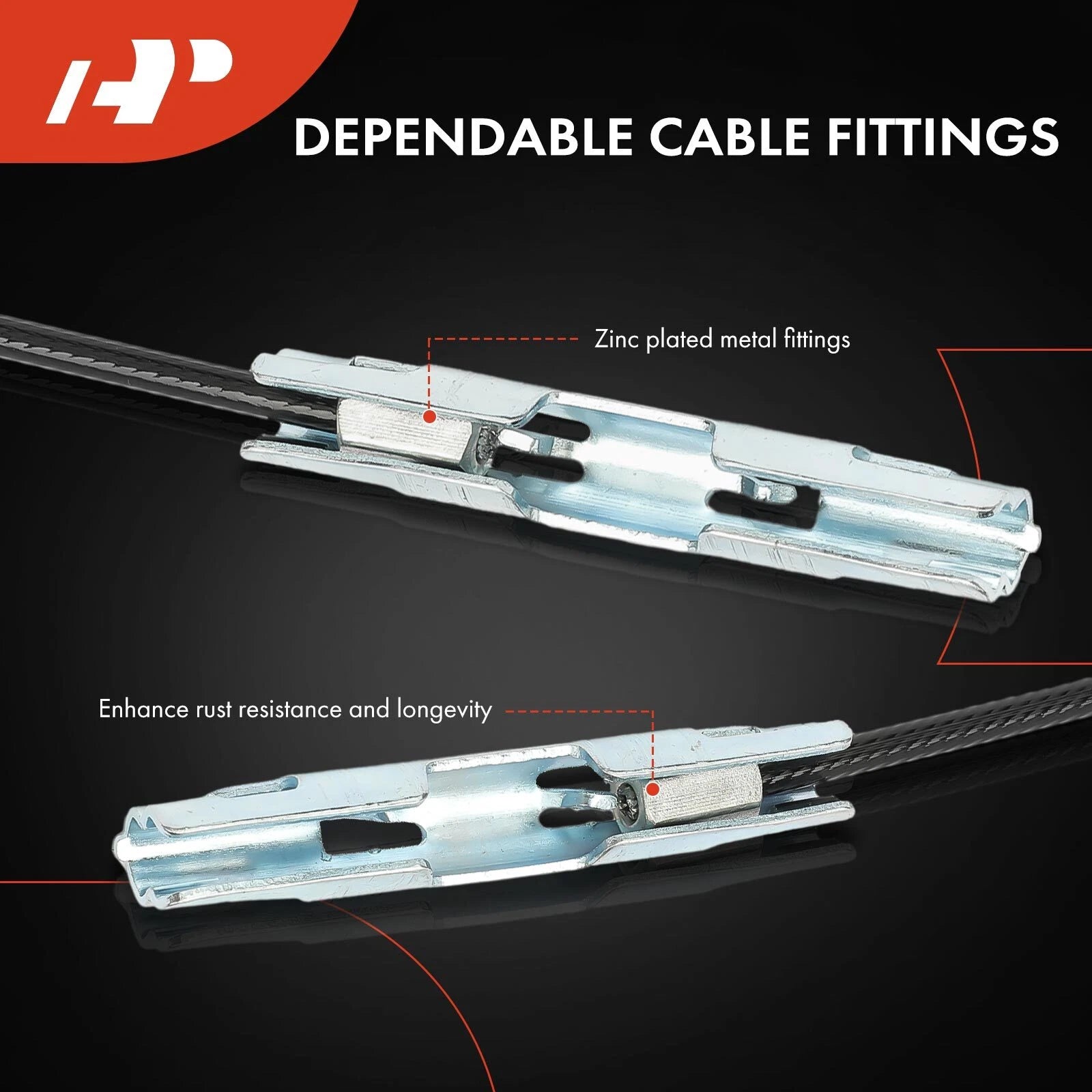 Intermediate Parking Brake Cable for Ford F-250/F-350 Super Duty