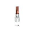 FD Slotted Screwdriver Bits Set of 3 for 1/4 Inch Drive Socket FD4 FD5.5 FD7