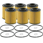 Set of 6 Engine Oil Filters for Hyundai Genesis, Kia (StdAsp)