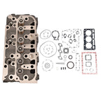 Complete Engine Cylinder Head & Gasket for Kubota FZ2400 F2560E F2880E ZD28