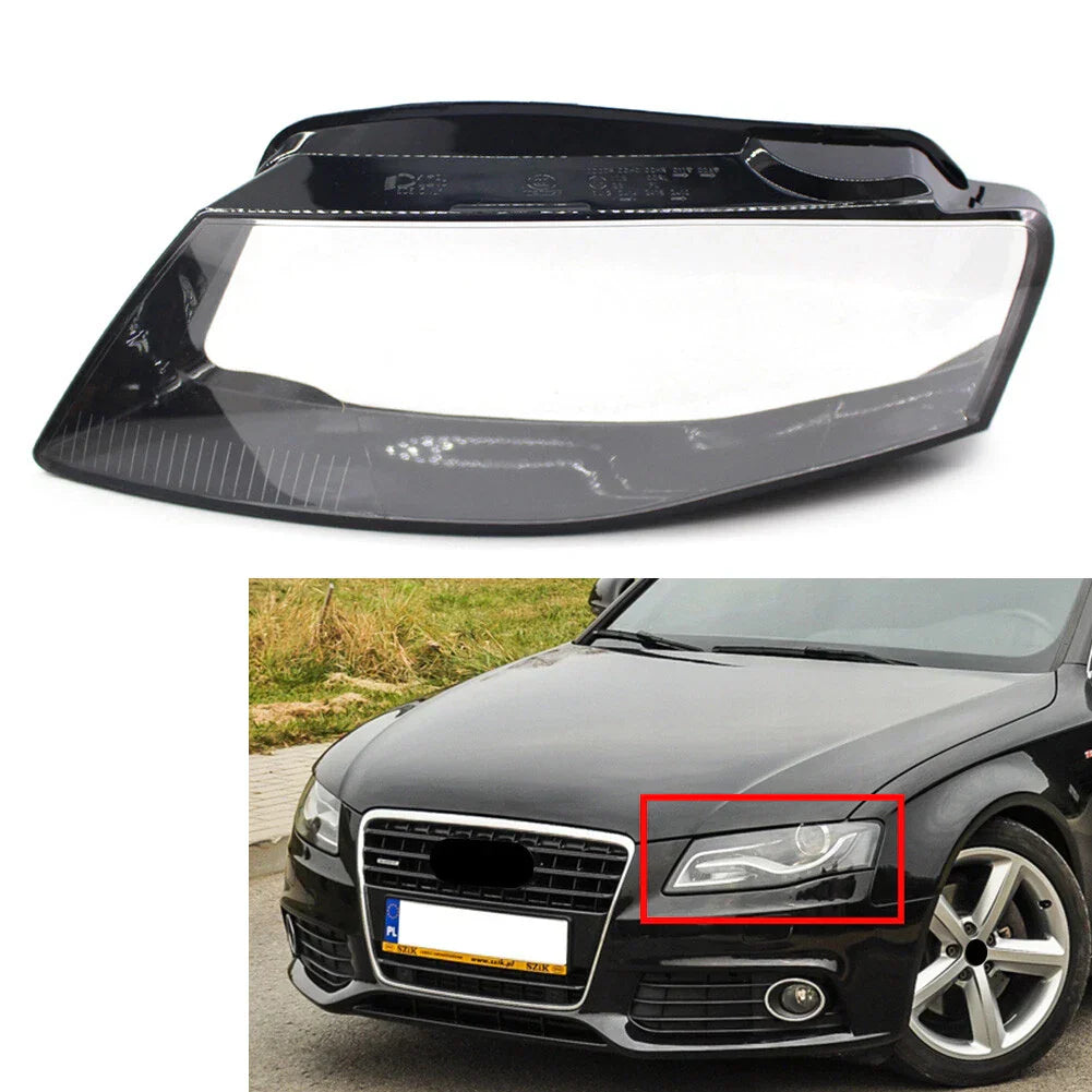 Transparent Headlight Lens Cover for Audi A4 B8 (2009-2012)