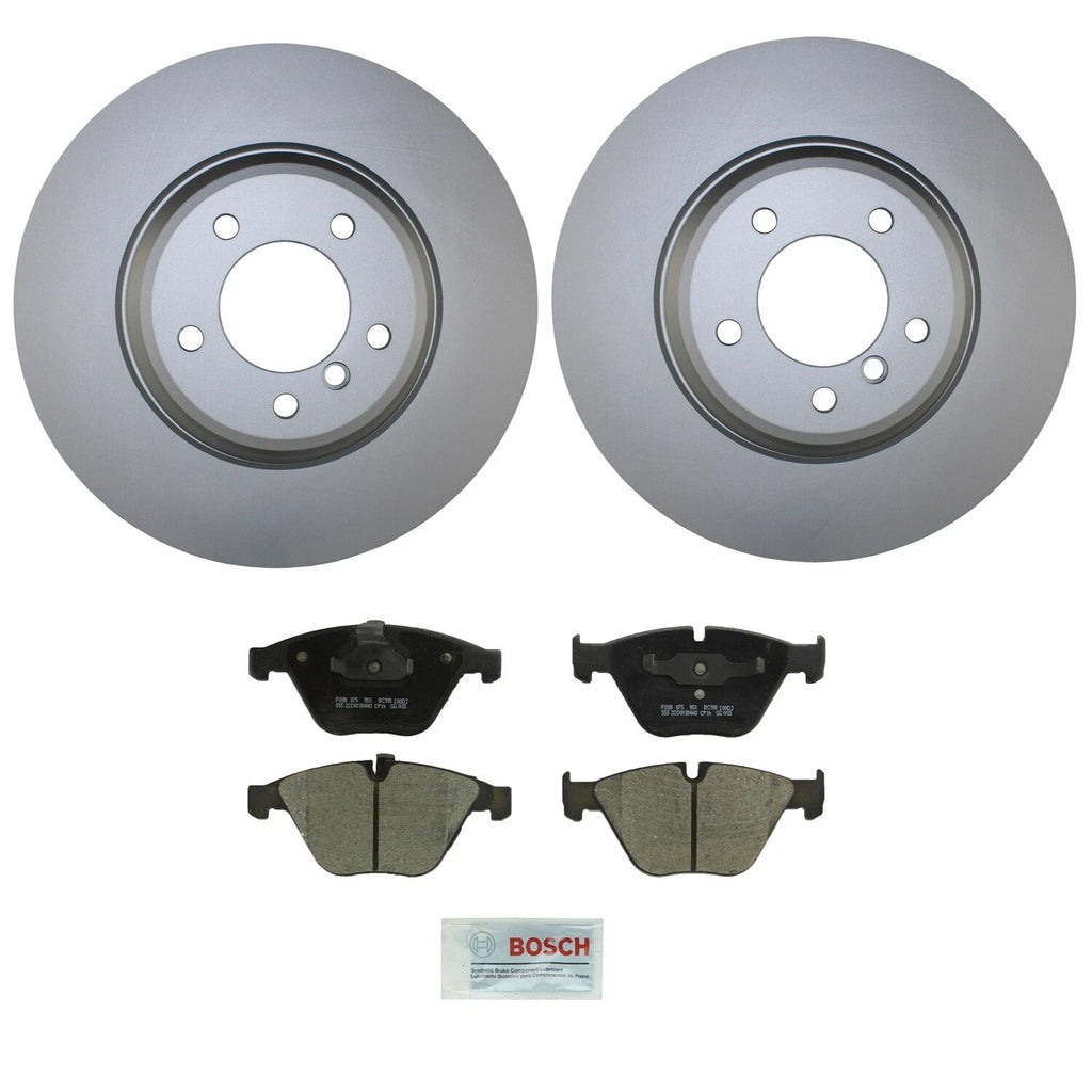 Front Brake Kit 348mm Coated Rotors & Bosch Ceramic Pads for BMW E84 E90 E92 E93 (2007–2013)