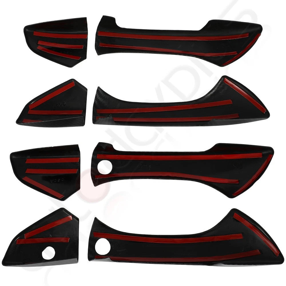 Set of 4 Door Handle Covers for Honda Accord (2008–2012) Carbon Fiber