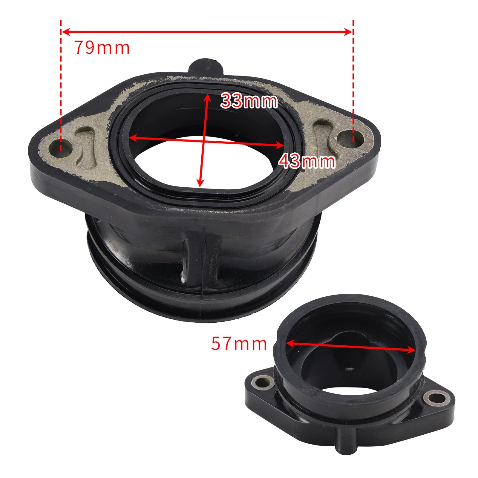 Throttle Body Adapter Pair for Polaris RS1 RZR 1000 XP XP4 EPS (2014–2023) 1205302