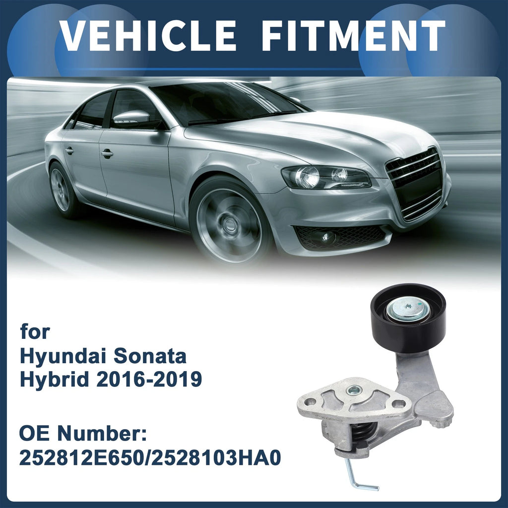 Belt Tensioner for Hyundai Sonata 2.0L L4 Hybrid (2016–2019) No. 252812E650/2528103HA0