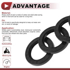 Set of 5 Rotary Shaft Oil Seals 35x52x7mm Nitrile Rubber 672668828724