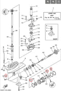 Lower Unit Seal Kit for Yamaha 4-Stroke 25HP F25 (2000–2023)