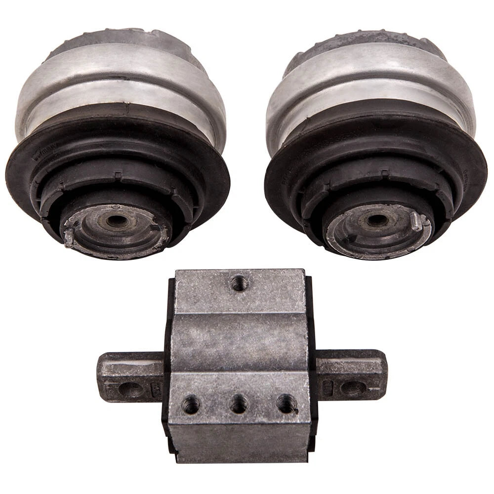 3 Pcs Front Engine Mount & Rear Transmission Mount for Mercedes Benz 1994-2009