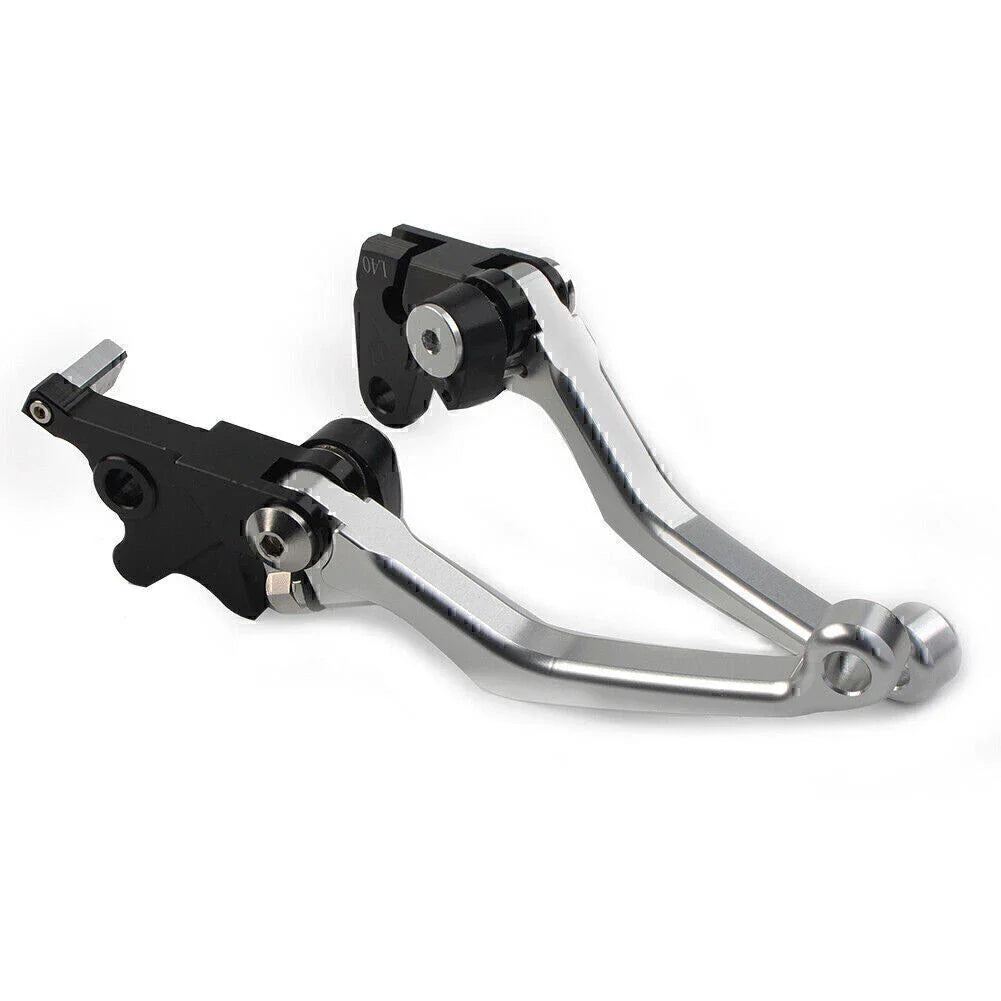 Silver CNC Pivot Clutch Brake Levers for Suzuki DRZ400S/SM/E (2000-2022)