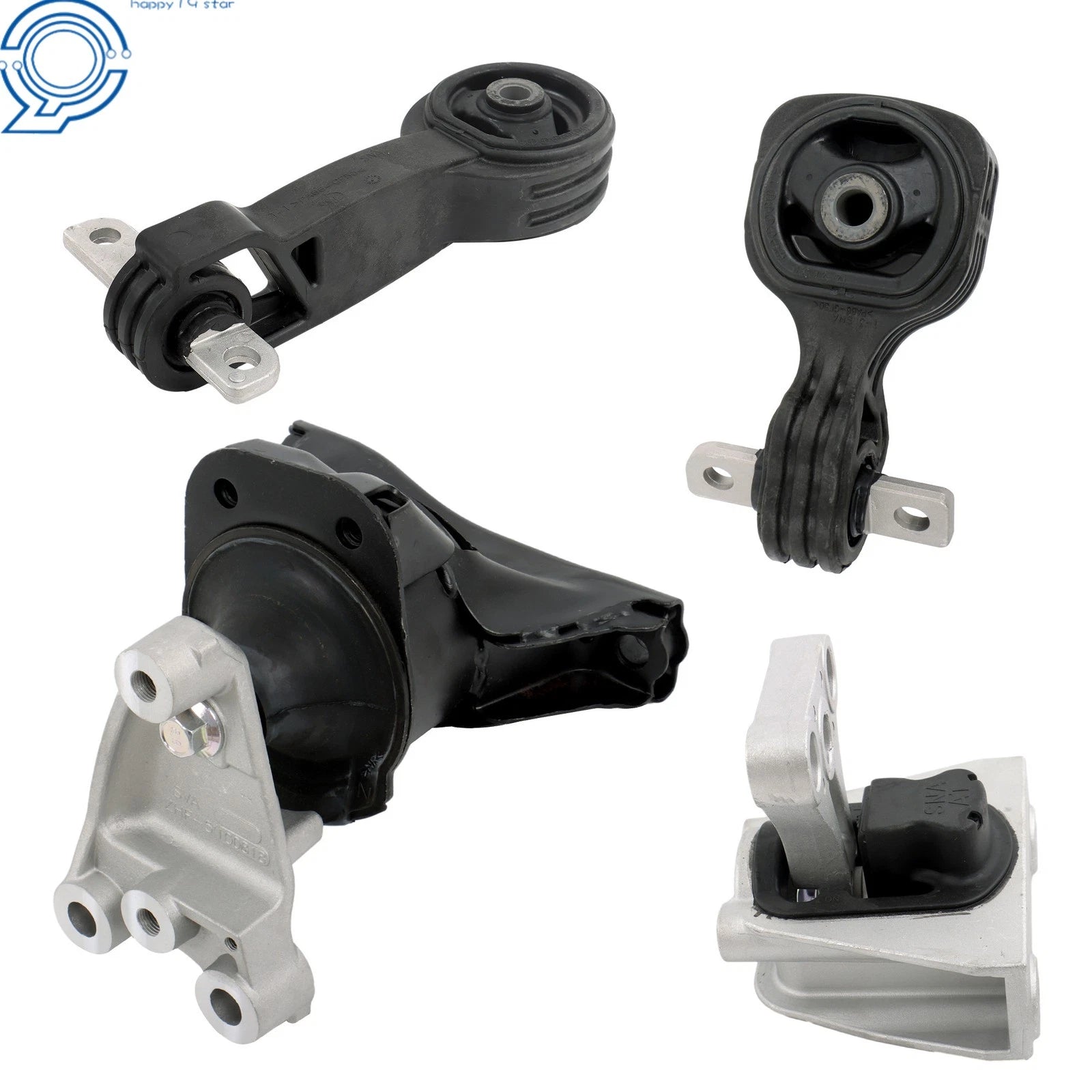 Set of 4 Engine Motor & Transmission Mounts for Honda Civic (2006–2011)