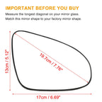 Heated Right Side Mirror Glass for Toyota Yaris (2010–2012) No. 879080D600