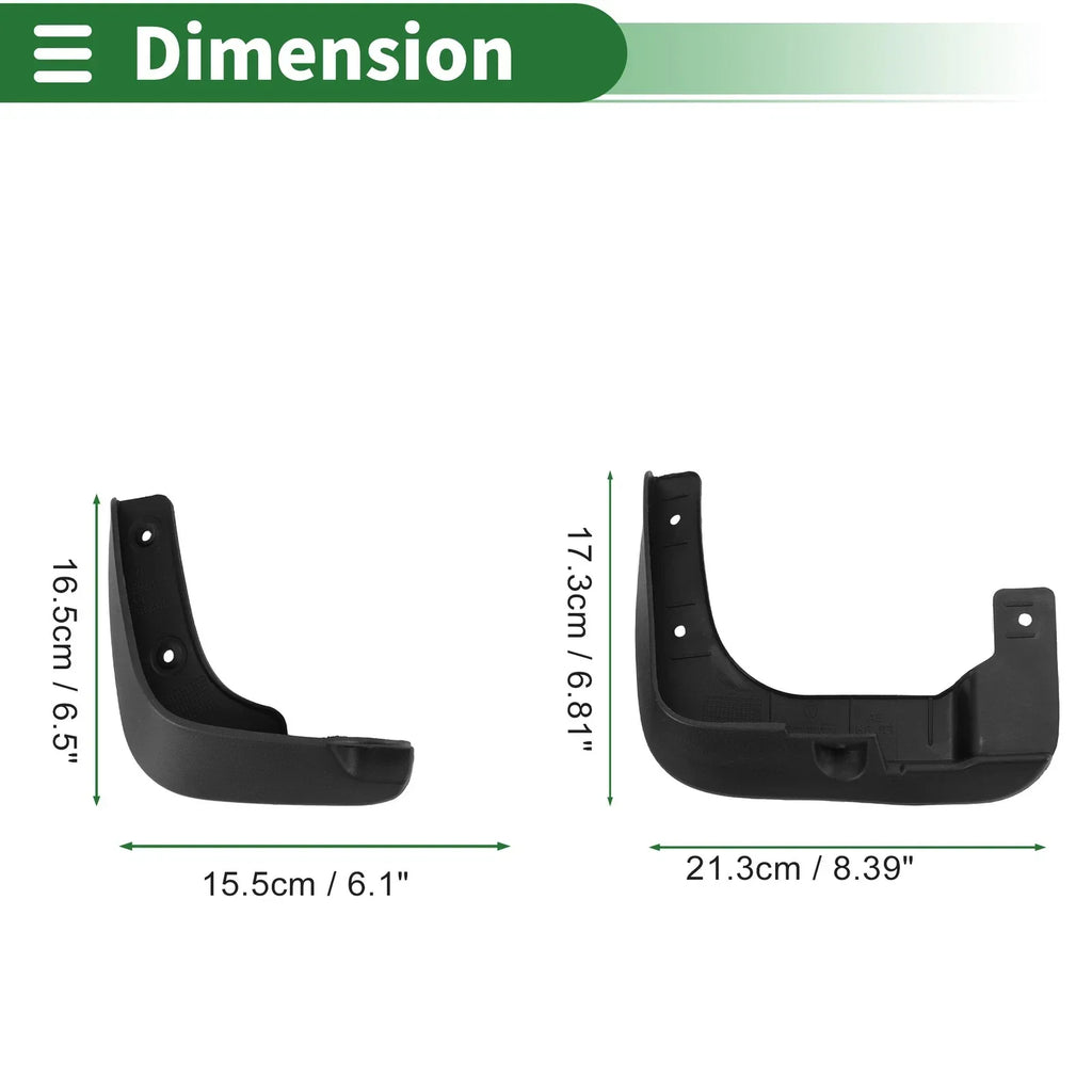 Mud Flaps Splash Guards for Hyundai i10 (2010-2015) with Mount Accessories