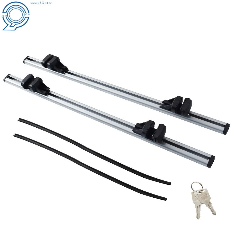 Set of 2 Adjustable Aluminum Roof Rack Cross Bars for Universal Fit (2010–2023)