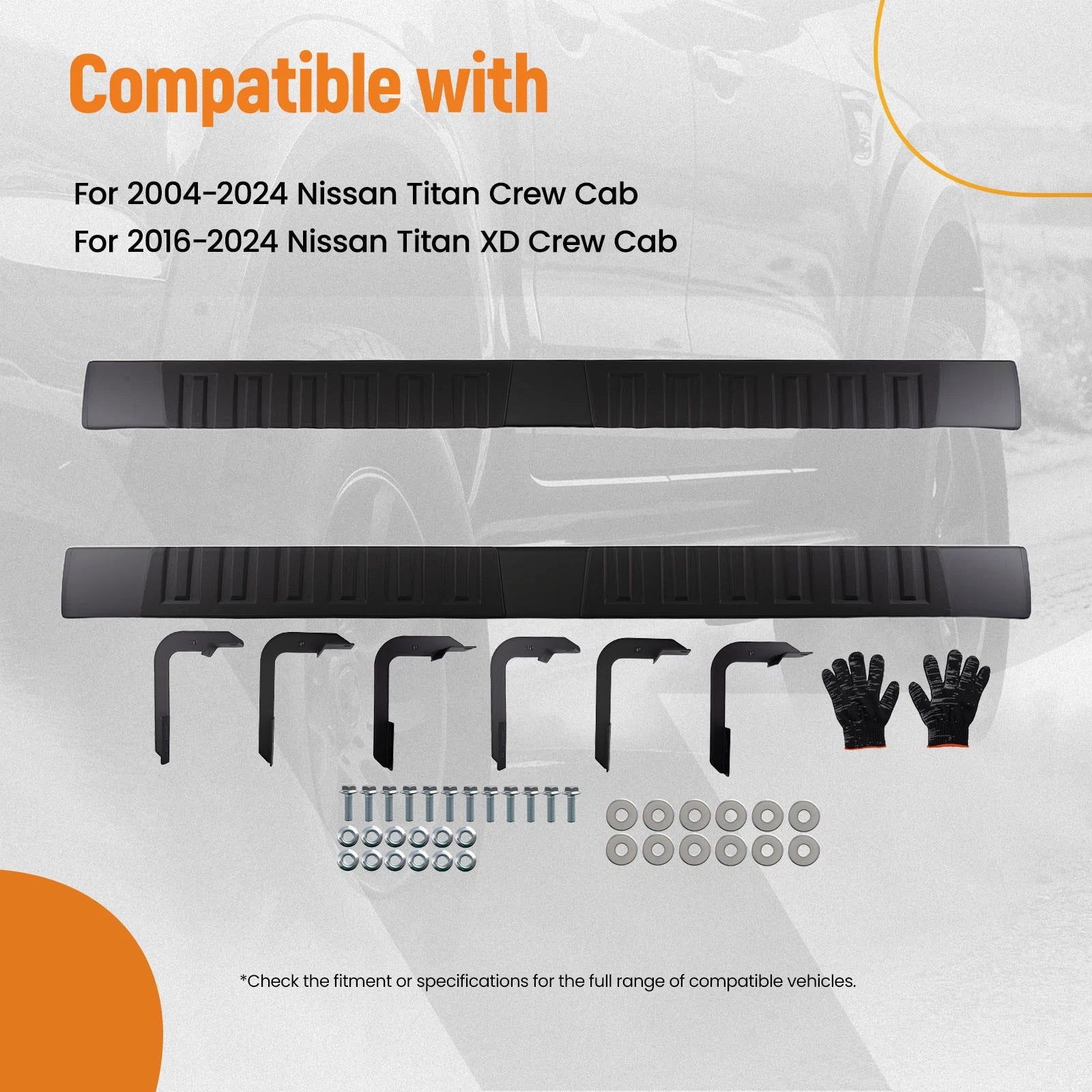 Non-Slip Side Step for Nissan Titan/Titan XD Crew Cab (2004–2024)