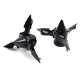 Spun Blade Spinning Front Axle Cap Nut Covers for Harley Softail Dyna