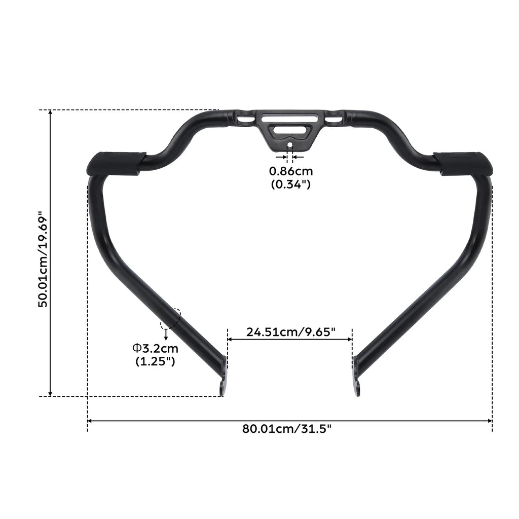 Mustache Engine Guard Support Bracket for Harley Low Rider ST (2022-2025)