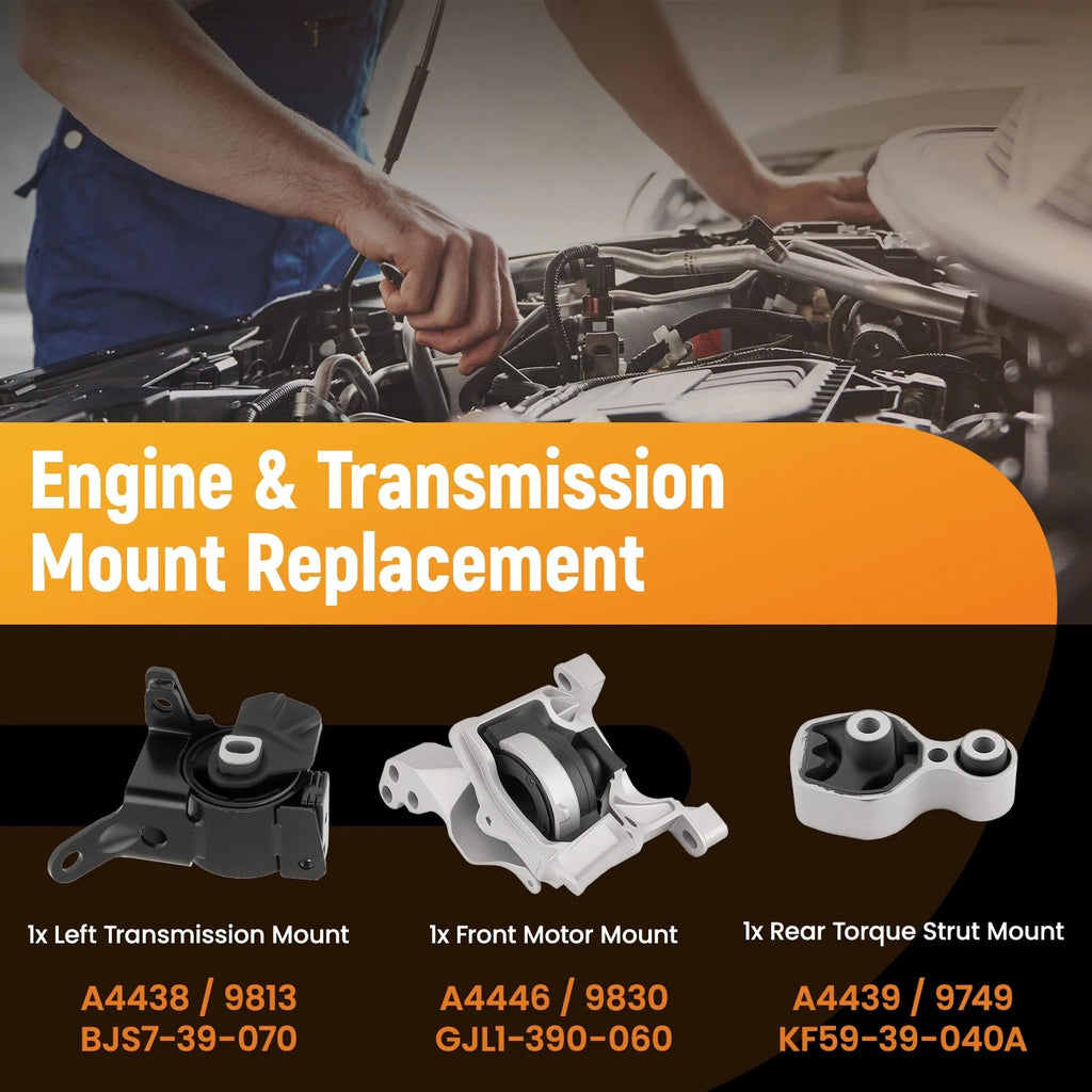 3X Engine & Trans Mounts for Mazda 6 (2014-2017) & CX-5 (2014-2016)