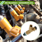 Fuel Injector No. 16450RDVJ01 for Honda Accord Hybrid (2005) 1 Pc Brown